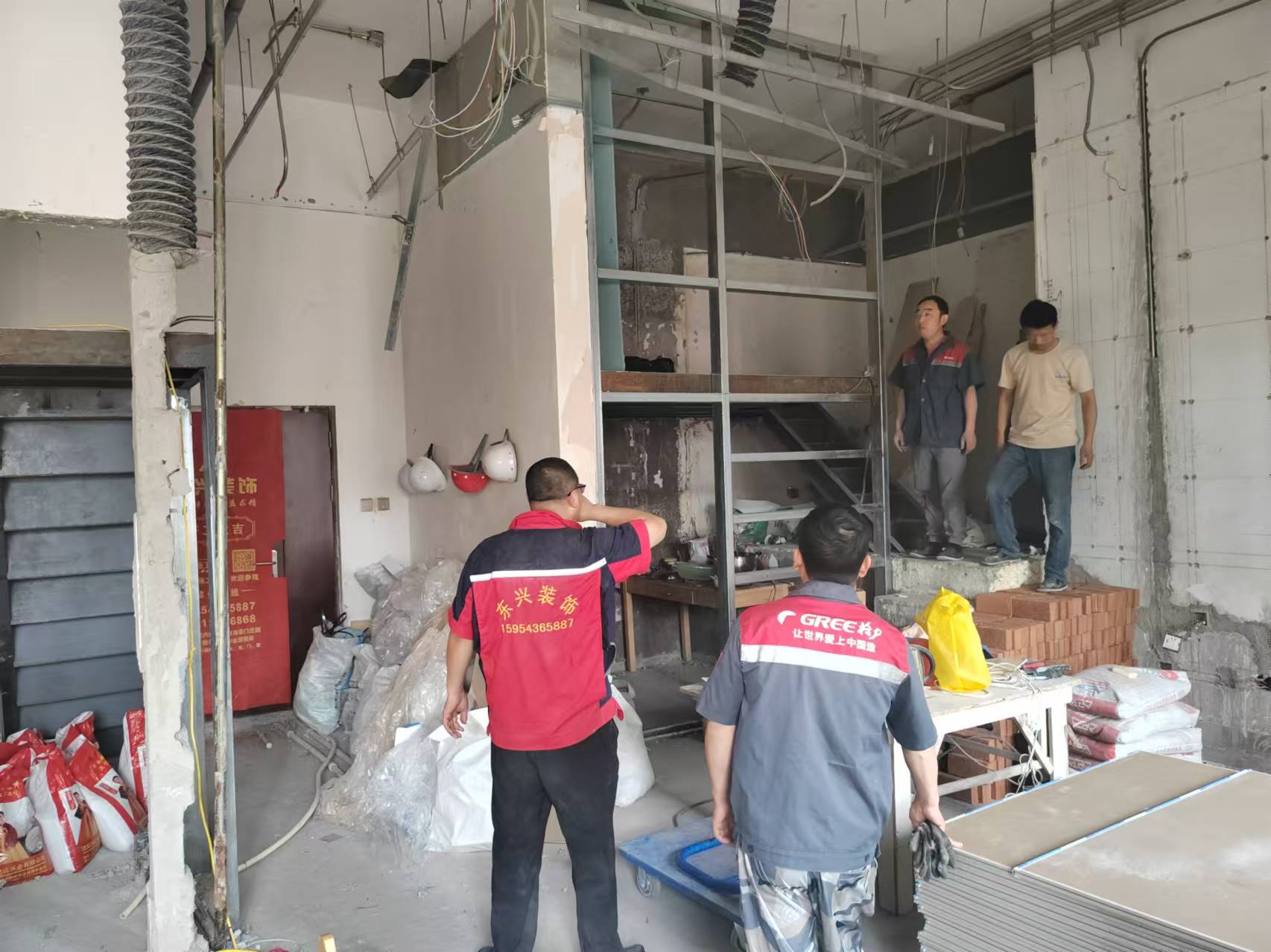 陽信東興裝飾家裝施工現場